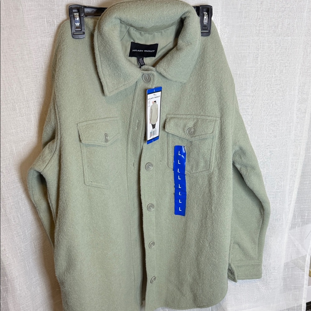 Hilary Radley Men's Sage Green Shirt Jacket